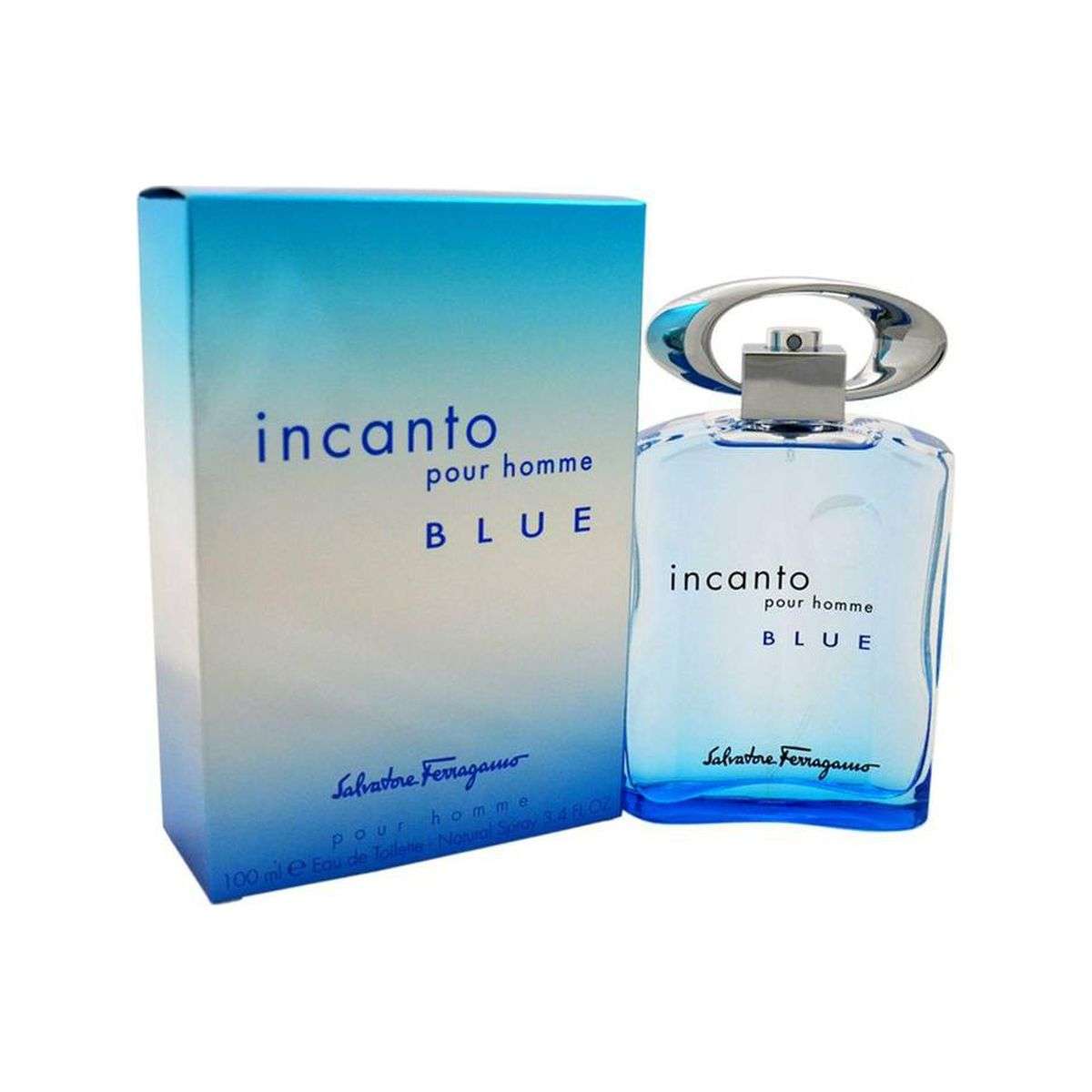 Ferragamo Incanto Blue 3.4Oz Eau De Toilette For Men