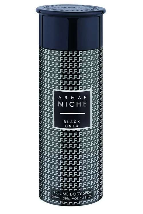 ARMAF NICHE BLACK ONYX 6.6Oz Body Spray for Men