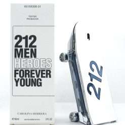 Carolina Herrera 212 HEROES FOREVER YOUNG 3.0 Oz Eau De Toilette Tester For Men