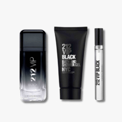 CAROLINA HERRERA 212 VIP BLACK 3 Piece Gift Set For Men